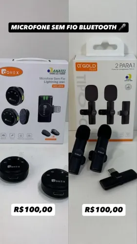 Microfone Sem Fio Bluetooth para Celular