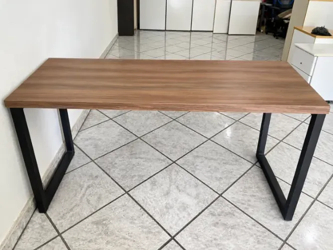 MEGA PROMOÇÃO - MESA INDUSTRIAL AMADEIRADA