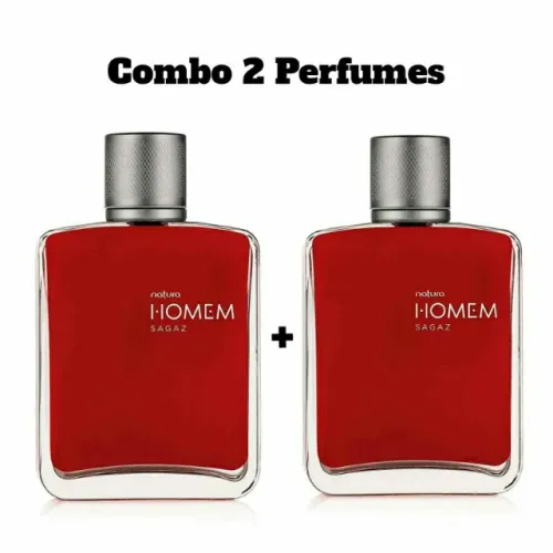 Kit Combo 2 Perfume Masculino Homem Sagaz 100ml Natura.