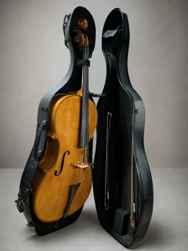 Violoncelo de Luthier Profissional + Case de Carbono + 2 Arcos de Autor + Acessórios