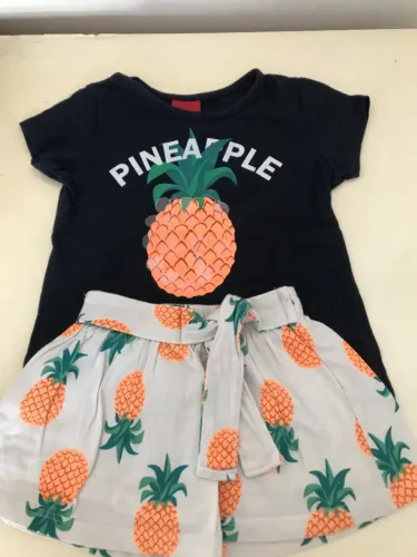 Conjunto Infantil Pineapple Da Marca Kyly 