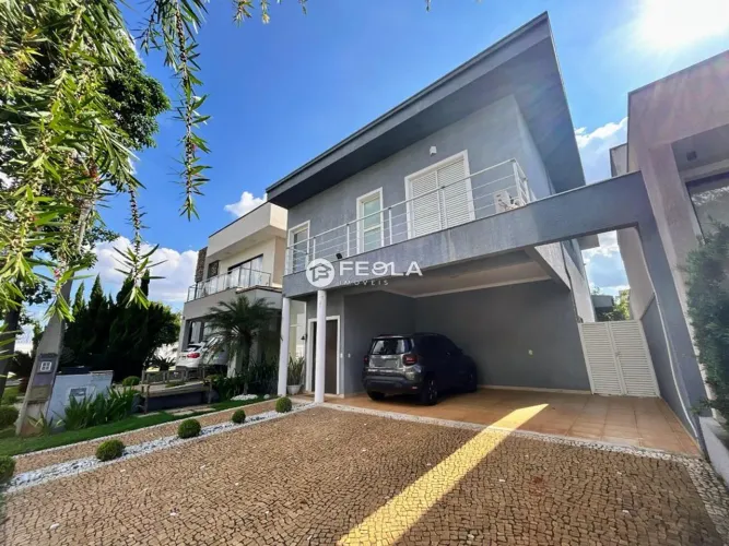 Casa à venda em Paulínia, Parque Brasil 500, com 3 suítes, com 236.89 m², Condomínio Reser