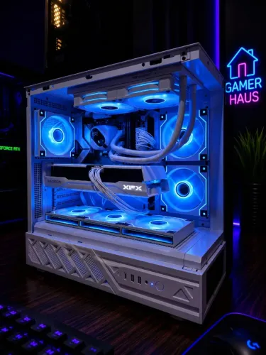 PC Gamer Full White High-End (RYZEN 9800X3D + RX 9070 XT 16GB)
