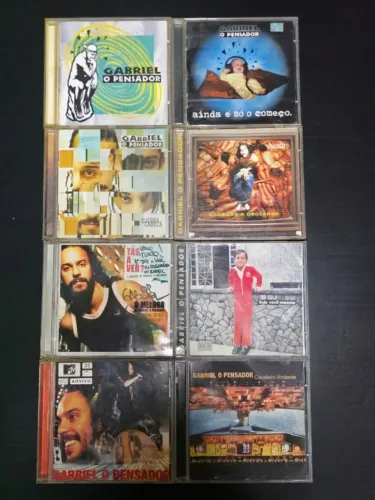 Coleção 8 CDs de Gabriel O Pensador (autografados)