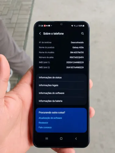 ? Samsung Galaxy A03s 64GB NOVO - Apenas R$ 300,00