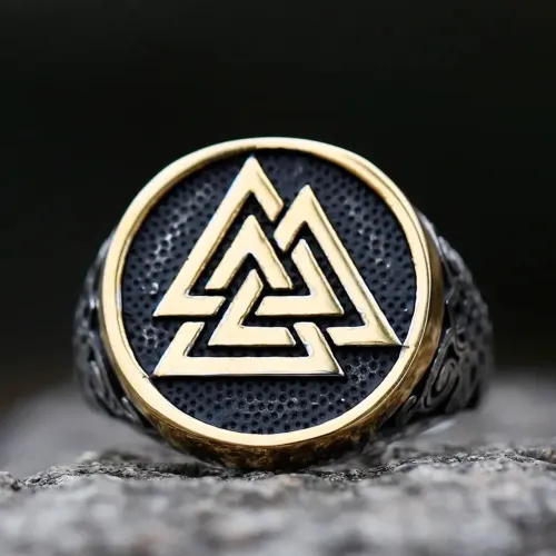 Anél Viking Valknut modelos variados