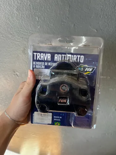 Trava Ignição Miolo Antifurto Start Fan Titan 150 160 Preto