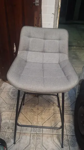Cadeira banqueta alta com apoio lombar