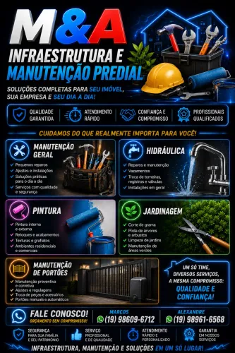 Manutenção Predial | Hidráulica | Pintura | Jardinagem | Portões