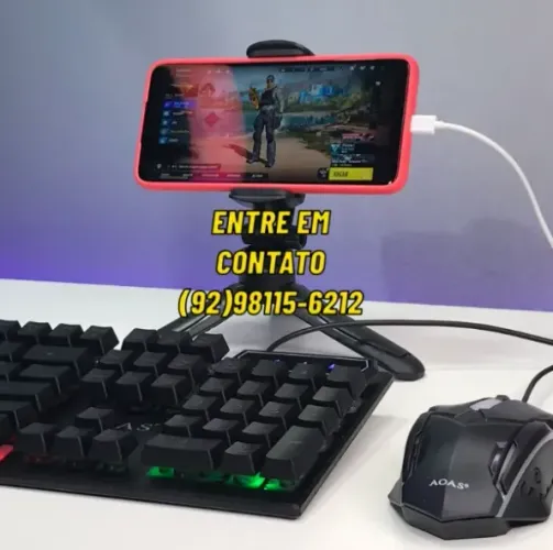 Kit Mobilador Pro Gamer Completo - 5 itens Melhor de Manaus - Entregas 9h as 22h