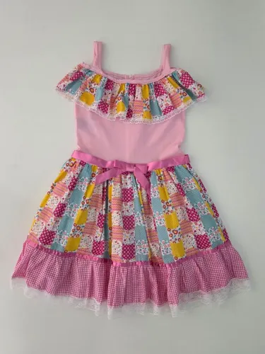 Vestido Festa Junina Sulamerican Fantasias 8 a 10a