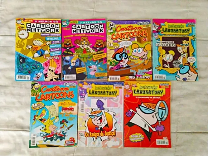 GIBI CARTOON NETWORK 7 VOL LABORATÓRIO DE DEXTER COMPLETO QUADRINHOS RARIDADE PARTICULAR