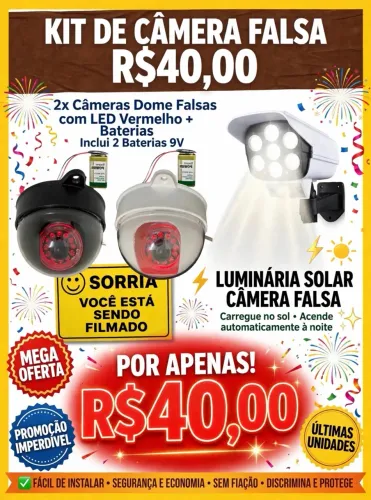 Câmeras falsa