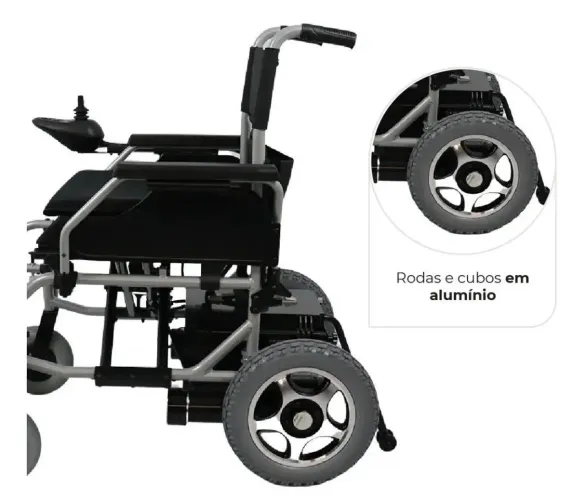 Cadeira de Rodas Motorizada Dellamed D900 em Alumínio Dobrável