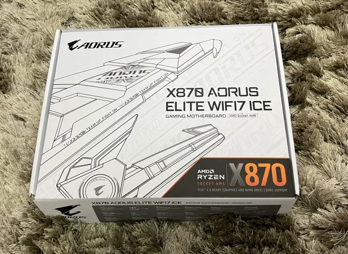 Placa mãe x870 Aorus Elite WiFi7 ICE branca