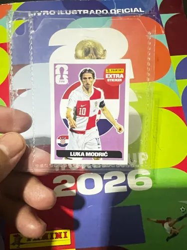 Figurinha Lendária Extra Sticker Luka Modric Bordo