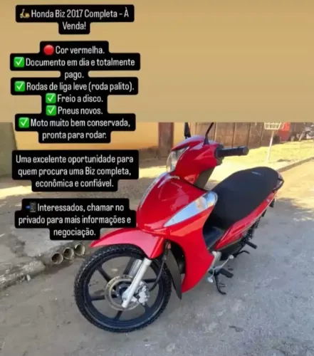 Honda biz 125 EX 2017