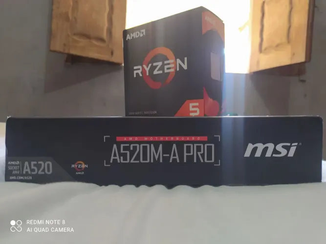 Kit Ryzen 5 5500 + MSI A520M-A PRO (NOVO)