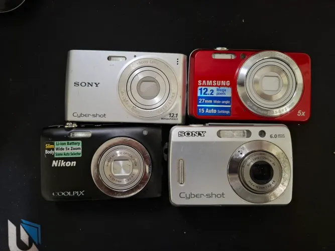 Lote de câmeras máquinas fotográficas para conserto/reparo