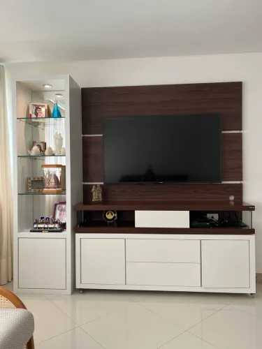 ? Painel para TV + Rack Planejado e Cristaleira | Excelente Estado | Venda Separada ?