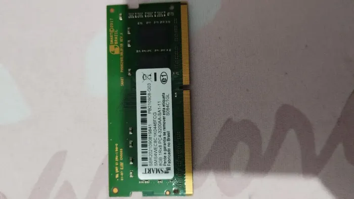 Memória RAM 8G DDR4 3200MHZ - Duas unidades disponíveis.
