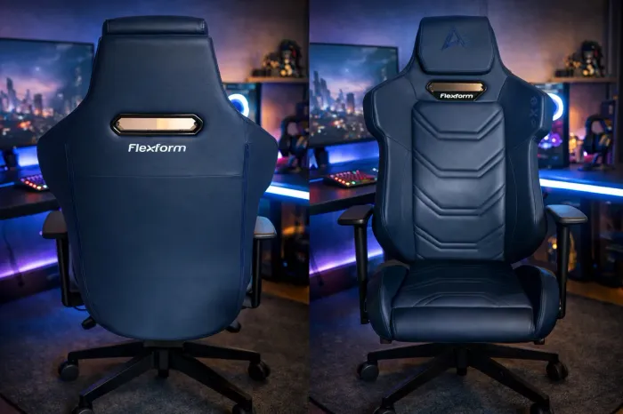 Oportunidade imperdível! Cadeira Gamer Flexform Alpha Lite Azul 