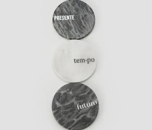 Porta-Copos de Mármore Casa Riachuelo | Kit 3 Peças 10cm