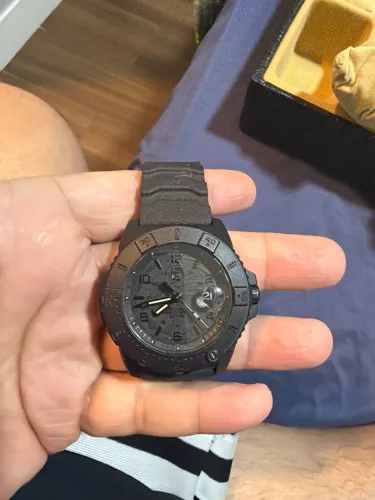 RELÓGIO LUMINOX NAVY SEAL 3601 BLACKOUT *45MM *Safira *Swiss Made