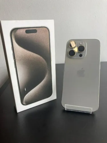 IPhone 15 Pro 256GB Natural Seminovo - Retire em loja física na Savassi