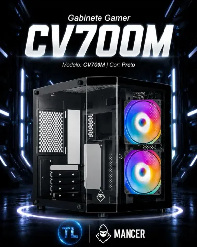 Gabinete Gamer Mancer CV700M 