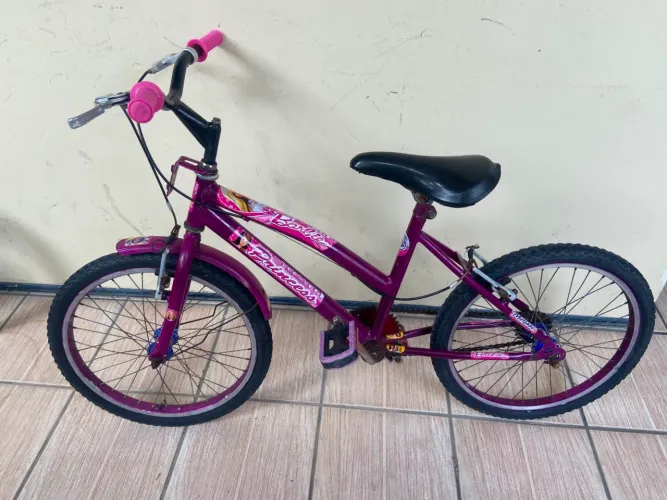 Bicicleta Infantil aro 20 da Barbie