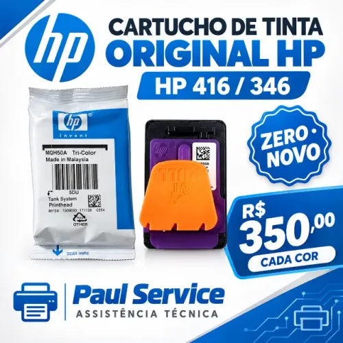 CARTUCHO TINTA HP NOVO SMART HP 410 412 416 316 5822 ZERO