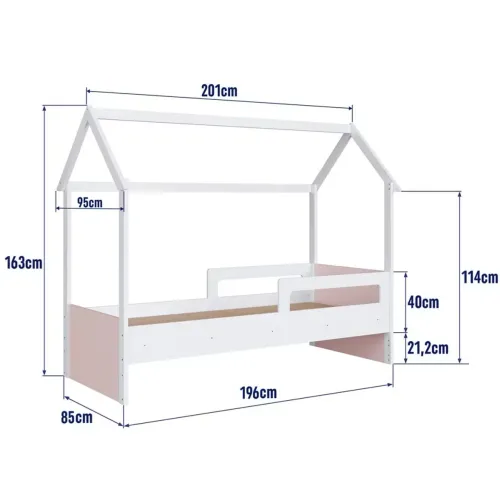 Cama Infantil Montessoriana Casinha Branca - Conservada