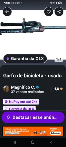 Garfo suspensão reservado para cliente