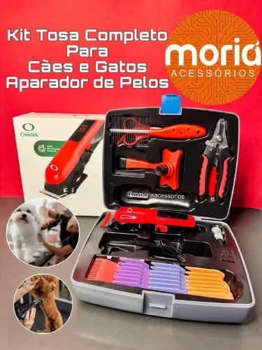 Máquina de Tosa Onistek Sem Fio MA013 Silenciosa Para Pets