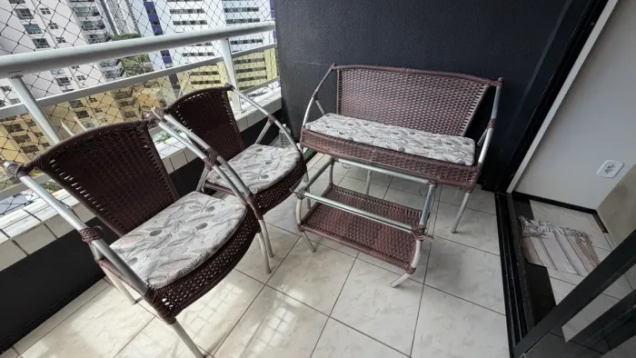 Conjunto de ratan para varanda