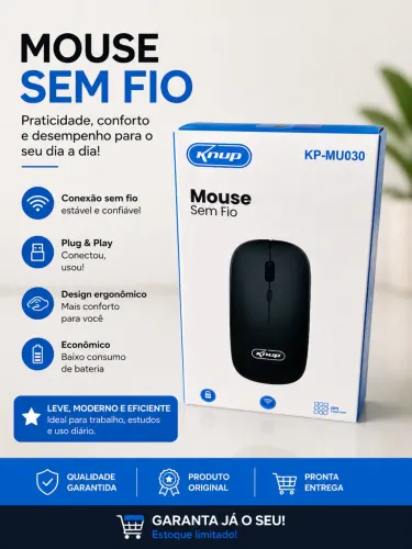 MOUSE SEM FIO KP-MU030