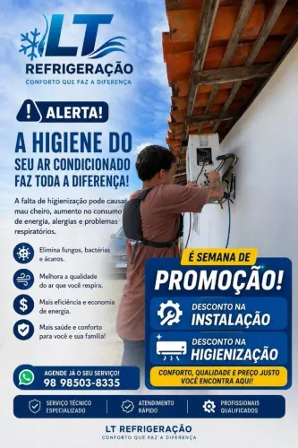 Limpeza e instalação ar condicionado