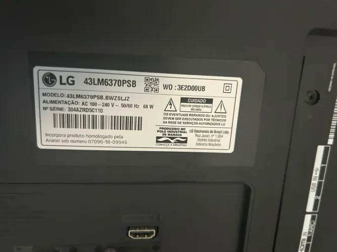 Smart tv LG 43? Full Jd