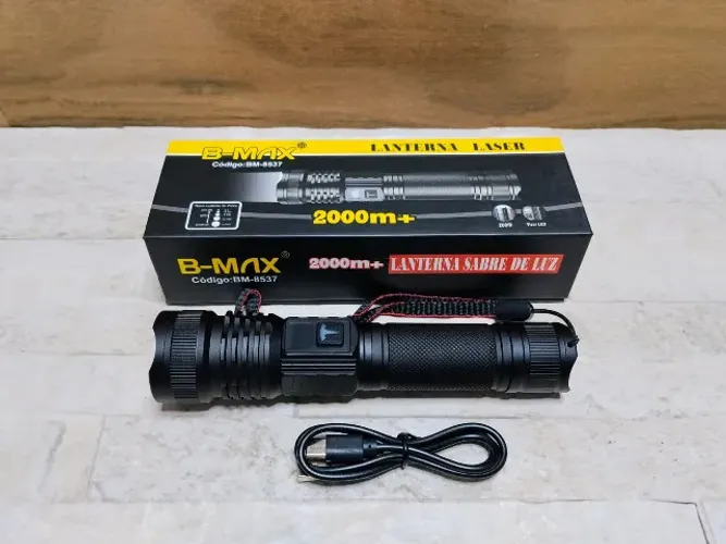 Lanterna Laser Super Forte Zoom Alto B-Max