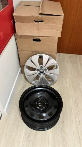 Jogo de Rodas + calotas originais aro 16' T-Cross VW
