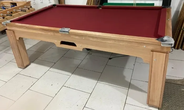 Mesa de sinuca com tampo para jantar ou ping pong