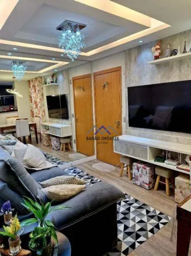 Apartamento Mobiliado com 2 dormitórios à venda, 52 m² por R$ 320.000 - Jardim das Tulipas