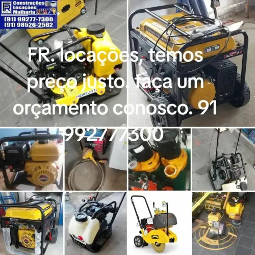 LOCAÇÃO DE ANDAIMES, BETONEIRAS, MARTELETE E OUTROS.
