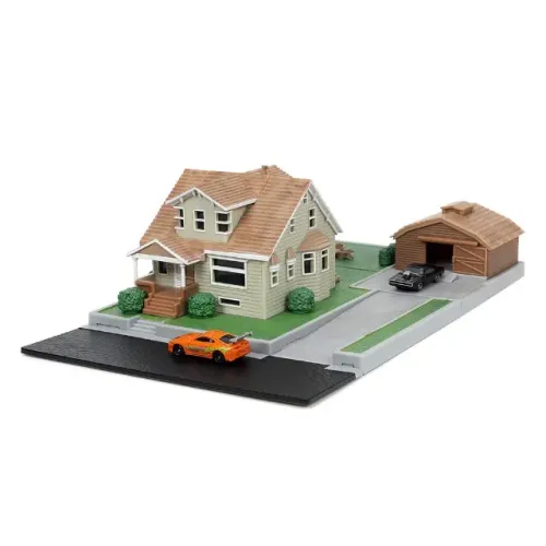 MINIATURA DE CARRO JADA NANO SCENE: FAST & FURIOUS - TORETTO HOUSE