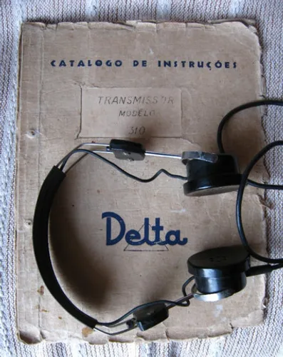 Catálogo Instruções do Transmissor Delta 310 e Headfone Antigo (Para Colecionador)