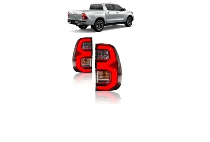 Par Lanterna Traseira Com LED Toyota Hilux 2021 2022 