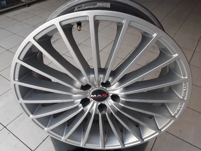Jogo Rodas Aro 18 Mak Volare 5x100 18x7 35 Prata Seminova