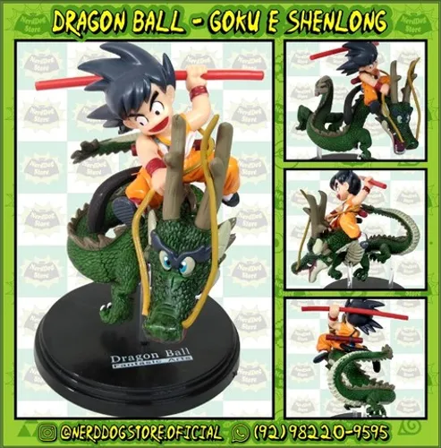 Action Figure Goku e Shenlong - NerdDog Store Dragon Ball Z Esferas do Dragão Dragonball