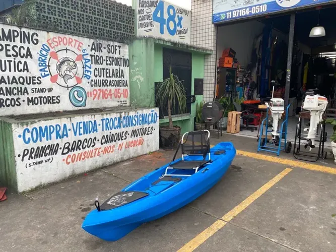 Caiaque Tucunare azul casco 2023 oportunidade avalio trocas !!! 